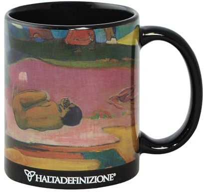 Haltadefinizione - Mug, Tazza in Ceramica Stampata con un'Opera d'Arte di Gauguin, Include un'Elegante Confezione Regalo, Capacità 325 ml, F.to 9,5H x 8 Diametro cm