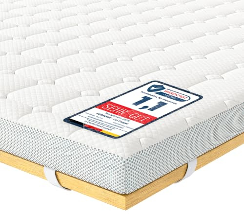 EGOHOME Matratzen Topper 160x200 cm, 7cm Höhe Matratzentopper, Öko-TEX Zertifiziert, Atmungsaktiv & Waschbar, 160x200cm Matratzenauflage für Boxspringbett Schlafsofa Wohnwagen | Matratzenauflage 160x200cm mit Öko-TEX Zertifiziert, Atmungsaktiv & Waschbar Bezug für Boxspringbett Schlafsofa Wohnwagen