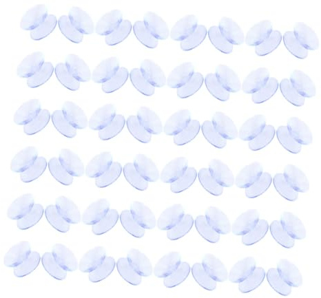 ELAYARD 100 Pièces Ventouses Transparent pour Table Verre Antidérapants Réutilisables sans Adhésif Protection Discrète pour Surfaces Lisses
