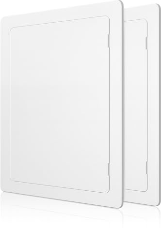 Trappe de Visite pour Plafond 100x150 mm Lot de 2 - Panneau d’Accès pour Regard Compteur d’Eau, Comble, Baignoire et Boîtes à Fusibles - Dissimule les Câbles et les Tuyaux