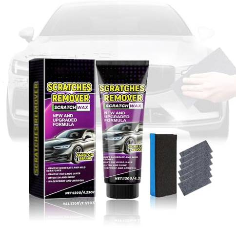 Nano Tuch Auto Kratzer Entferner, Nano Sparkle Tuch Auto Kratzer Original, Autokratzer-Polierwachs-Reparaturmittel, für Fahrzeuge Autos Kratzer Reparatur Kit (120g)