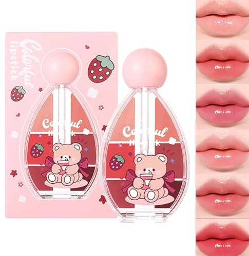 Yonuaret Palette di | Set di trucco rossetto lucido a 6 colori | Set impermeabile | Per ragazze adolescenti, donne e donne per cosmetici, casa, appuntamenti e
