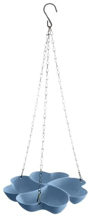 Tktouci Distributeur de Nourriture pour Oiseaux d'Extérieur | Mangeoire à Oiseaux en Forme de Pétales | Bols à pour Colibris Suspendable | pour Balcon Jardin Terrasse Grillage Extérieur