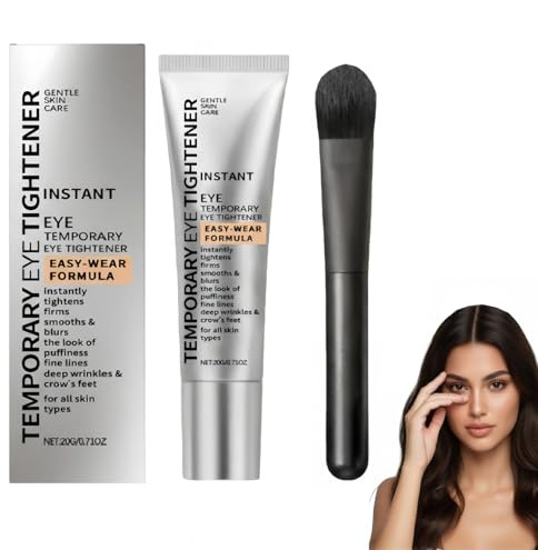 Solvene V Lift Augencreme - Sofortige Straffung & Mattierender Effekt, Anti-Falten Augencreme mit Sofortwirkung, als Make-Up Basis für Frische Augenpartie (GRAU,1)