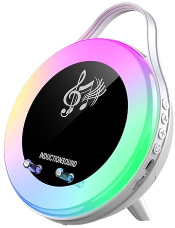 Altavoz inalámbrico - Sonido HiFi Soporte para teléfono de carga rápida | Altavoz inalámbrico de inducción Gadgets técnicos geniales para oficina en casa Dormitorio Viajar Camping Al aire libre Picnic