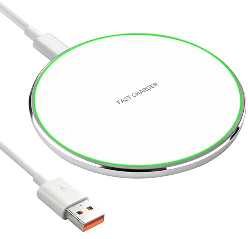 Cargador de inducción inalámbrico rápido de 35 W compatible con Samsung Galaxy S26 Ultra S25 S24 S23 S22 Wireless Charger Fin con cable USB-C para teléfonos cargador Qi Compatible con iPhone 17 16 15