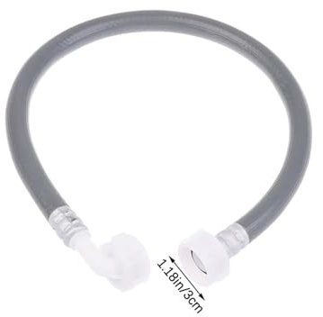 Waschmaschinenschlauch Waschmaschinen-Geschirrspüler-Zulaufrohr, Wasserzulauf-Füllschlauch mit 90-Grad-Bogen-Wassereinlass(60CM)