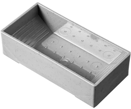 per acqua per rettili, con habitat per l'alimentazione e l'ammollo, 16,5 x 4,5 x 8 cm, piscina da bagno compatta, per animali domestici, design facile da pulire, per gechi, e