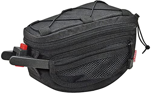 KlickFix 0216CS Unisex Contoura Satteltasche, Schwarz, 22 x 12 15 cm EU
