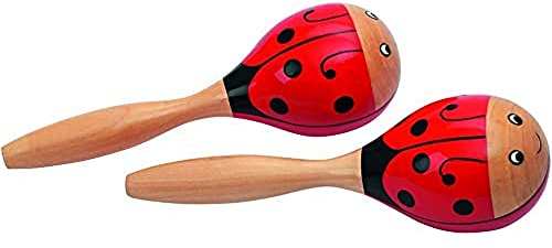 Goki 61917 - Musikinstrument - Maracas Marienkäfer