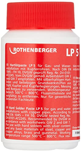 Rothenberger 40500 LP 5 Hard Solder Paste, Orange, 160 g
