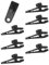 Windhager Lot de 8 Clips de Fixation pour bâche, Tente, bâche en Tissu, Noir, 8,3 x 2,6 x 2,8 cm, 07010