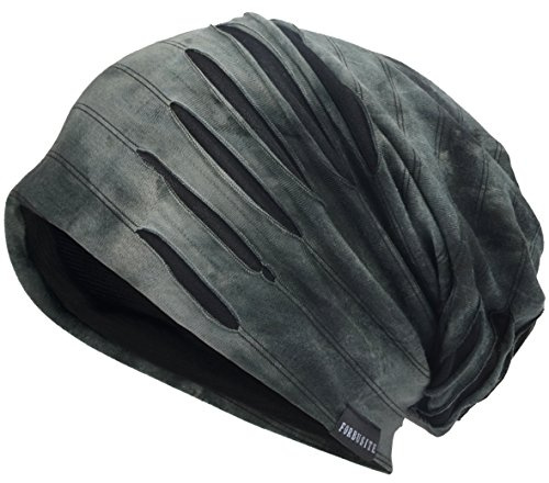 VECRY Herren Jersey Slouch Mütze Sommer Skullcap
