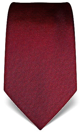 Vincenzo Boretti cravatta elegante classica da uomo, 8 cm x 15 cm, di pura seta di alta qualità, idrorepellente e antisporco, strutturata rosso