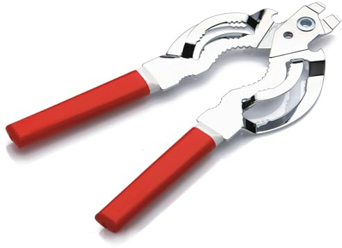 Tredoni Edelstahl Glas-/Flaschenöffner, Easy Wrench Grip Deckelöffner für festsitzende Gläser & Flaschen, Multi‑Öffner für Dosen, Deckel & Muttern