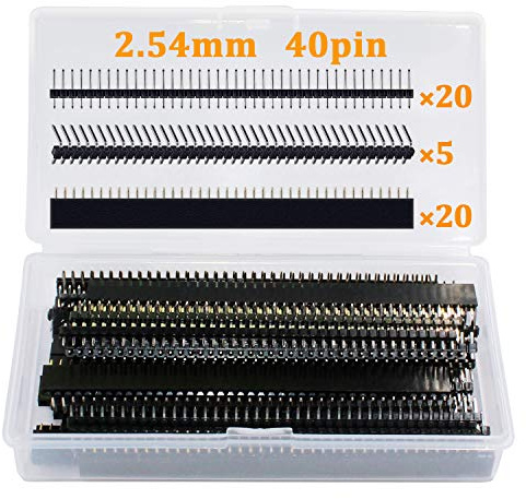 ANKKY Lot de 45 barrettes à broches - 2,54 mm - 40 broches - Pour carte de circuit imprimé perforé - Câble IDE - Automatisation domestique