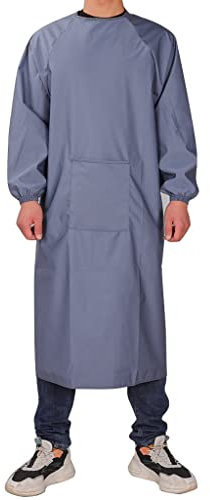 SchüRze Wasserdicht Wasser- Und Ölbeständige Langarmschürze Für Erwachsene, Hausküche, Metzgerei, Arbeitsschürze Für Lebensmittelverarbeitungsbetriebe (Color : A7, Size : 120x120cm)