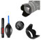 Camera Basic Accessories Bundle 43mm Lens hood, Lens cap, Cleaning set For Samsung NX3300 NX3000 NX500 With Samsung 16-50mm f/3.5-5.6 Power Zoom ED OIS Lens
