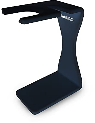 The Goodfellas' Smile Supporto per Rasoio di Sicurezza e Pennello da Barba - Base Antiscivolo per Massima Stabilità, Design Elegante, Perfetto per Uomo - Nero