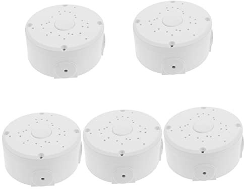 Artibetter Scatola Impermeabile Da Esterno Per Giunzione Elettrica 5 Pezzi Protezione Cavi Con Copertura in Plastica Bianca Ideale Per Installazioni Elettriche Sicure