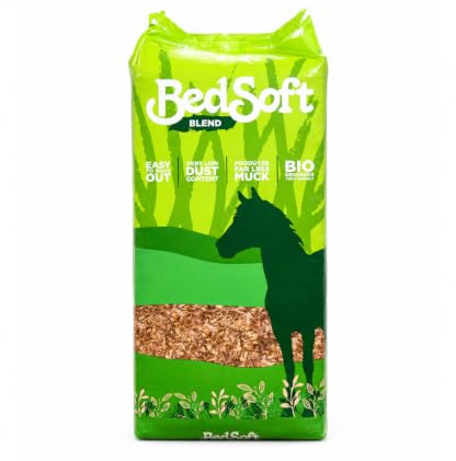 Bedsoft Blend - Made From 80% BedSoft Original and 20% BedSoft Wood Shavings - Fluffy & Absorbent Bed, Perfect For Equine And Poultry.