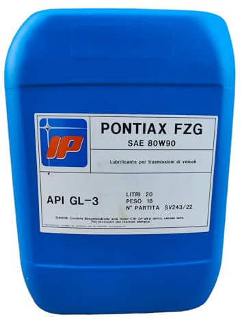 Olio Lubrificante Antiusura Per Trasmissioni IP Pontiax FZG 80W-90 Da 20 Litri 18Kg