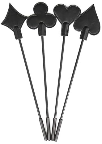Kutocesy Leder Peitsche 4 Set Enthält 4 Modelle Hand Spanking Slapper Paddel Erotik Flogger Sex Spielzeug Zubehör für BDSM Adult Paare Fetisch Cosplay