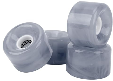 Asixxsix Skateboard, 52 Mm, 78 A, Hohe Rückfederung, Skateboard mit Lagern, Street-Skateboard, Street-Rollen, Skateboards, Tricks, Cruiser, Schnelles und Glänzendes Gleiten