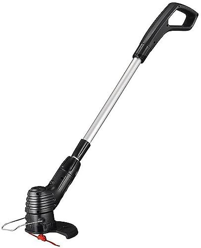 BDCXUX push along lawn mower manual mower Electric Lawn Mower with 2000 mAh Battery Portable Cordless Grass Trimmer for Pasture Lawn Parks-24 v lithium battery * 2