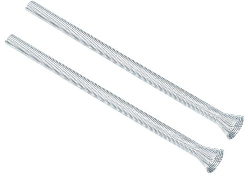 sourcing map 2 piegatubi a molla per tubi da 35 x 1,3 cm, molla di piegatura per tubi in rame, piegatrice a molla a spirale per tubi di rame, alluminio e tubi in acciaio a parete sottile, argento