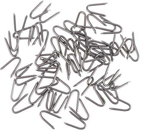 Yardenfun 70pezzi Chiodi U-Shaped per Fissaggio Pacciamatura e Recinzioni Resistente per e Fissaggio