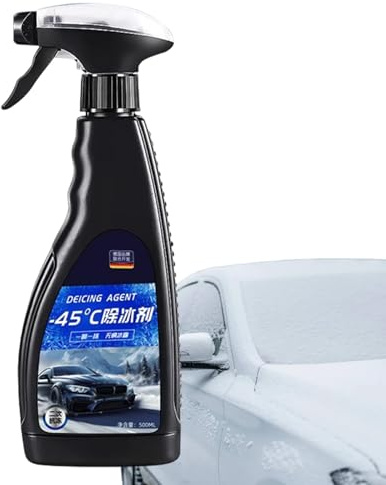 Genérico Spray descongelante, Spray para derretir Hielo - Removedor de Hielo y Escarcha de 500 ml,Spray de Nieve para Ventanas para Parabrisas, líquido descongelador para derretir Nieve