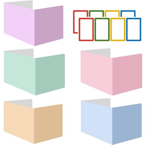 5 Pcs Desk Divider Screen, Privacy Screen Stand 40 * 30 * 1cm, Desk Privacy Divider in 5 Colours, Corrugated Paper Office Desk Screen, Desk Dividers Free Standing for Students/Offices/Libraries