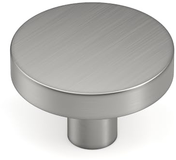 Goldenwarm 5 Packs Cupboard Knobs Brushed Nickel Door knobs | Cabinet Knobs for Cupboards & Draws Wardrobe Kitchen Door Knob