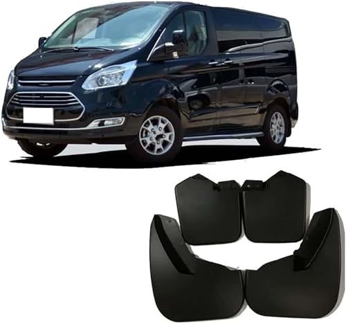 Wtwtg Paraspruzzi Auto per Ford Transit Custom 2012+, Anteriore Posteriore Ruota Paraspruzzi Paraschizzi Pneumatici Protezione, Facile da installare