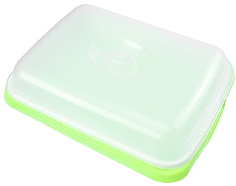 CAXUSD Vassoio per Germogli Coperto in Plastica Vassoio per Vivaio Idroponico Coltivatore di Grano Senza Design A Doppio per Scambio