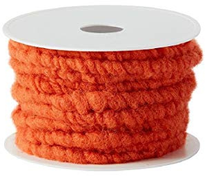 Wollstränge aus hochwertiger Schafswolle I orange I Ø 10 mm I 10 Meter