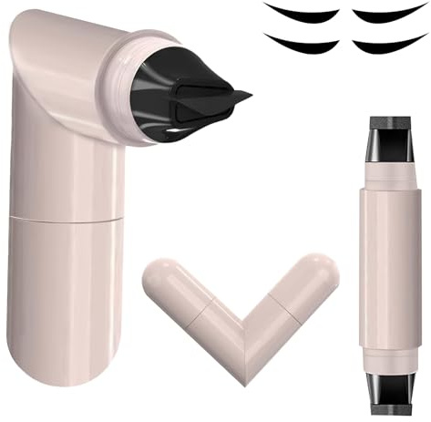 Vibbang Eyeliner Stempel, Wing Tip Pen, Eyeliner Wasserfest Schwarz, Dual Eyelin-er Schablone, Wischfestes Allwetter Make up für Alle Augenformenv für Partys, Reisen