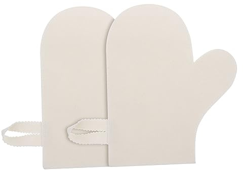 Beaupretty 2 Stück Peelinghandschuhe für Sauna und Dusche Wärmebeständig aus Filz Körperpeeling Duschzubehör für Männer und