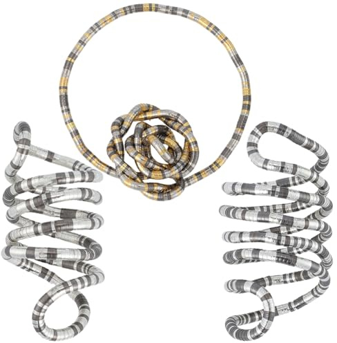 SUNNYCLUE 1 låda 3-pack böjbart ormhalsband flexibelt ormarmband guld silver svart metall justerbar oändlig ögla böjbar multifunktionell kragkedja för kvinnor gåvor smyckestillverkning gör-det-själv