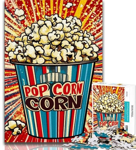 Jigsaw Puzzles for Teenagers 1000 Piece Popcorn Teenager Puzzles,Educational Games DIY Toys Great Gifts And Toys 26x38cm