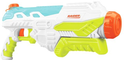 BuzzBee Water Warriors Raider - Wasser-Blaster mit Power-Pump-Funktion & transparentem Wassertank (900 ml)