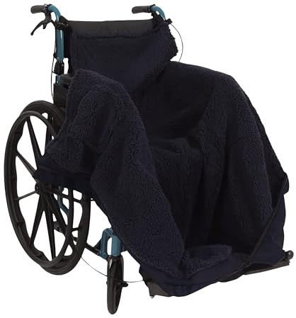 Homecraft Wheelchair Standard Cosy, Zip Blanket, Fleece Lined Warm and Comfortable Wheelchair, Mobility Scooter and Electric Scooter Blanket