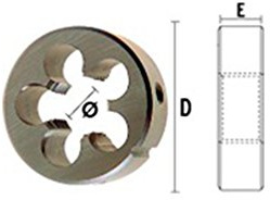 Hepyc 25060138065 - Cojinete para roscado, ØUNF13/8-12mm, L 65mm, l 18mm (HSS DIN EN22568)