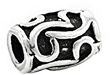 NKlaus Beard Bead Hair Ornament Elwen Ornament 925 Sterling Silver Dreadlock 6980