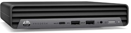 HP ProDesk 600 G6 Desktop Mini Intel Core i5 10500T 256GB SSD Festplatte 8GB Speicher Windows 11 Pro Computer PC (Generalüberholt)