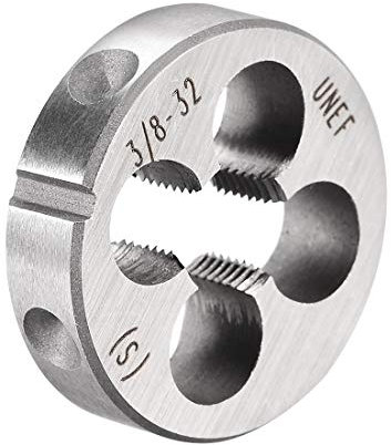 sourcing map 3/8-32 UNEF Runde Schneideisen Maschinengewinde Rechtshänder Gewindeschneider Legierung Werkzeugstahl Schraube Gewinde Schneideisen