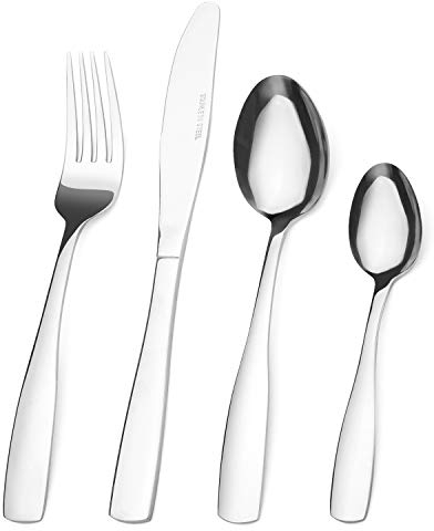 Bettlife 16-Piece Tableware Set - Stainless Steel Flatware with Mirror Polishing, Service for 4, Dishwasher Safe