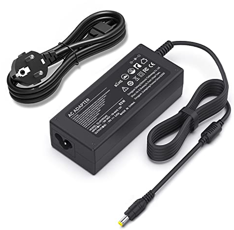 BIUBOTY 65W Cargador 19V 3.42A Compatible con Acer Aspire 3 5 E15 E5 E3 E1 ES1 ES15 E1-571 E1-572 E3-111 E5-573 E5-575 V3 V5 V15 A314 A315 PA-1650-86 Ordenador Adaptador Alimentacion 5.5 * 1.7MM