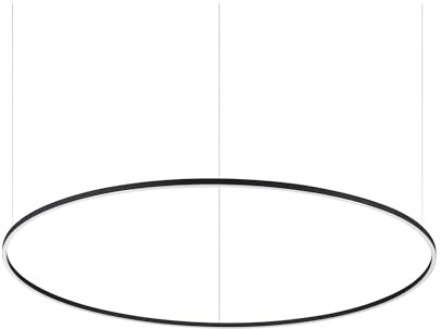 Ideal Lux ORACLE Ringintegrierte LED-Pendel-Deckenleuchte Schwarz 150cm 3000K